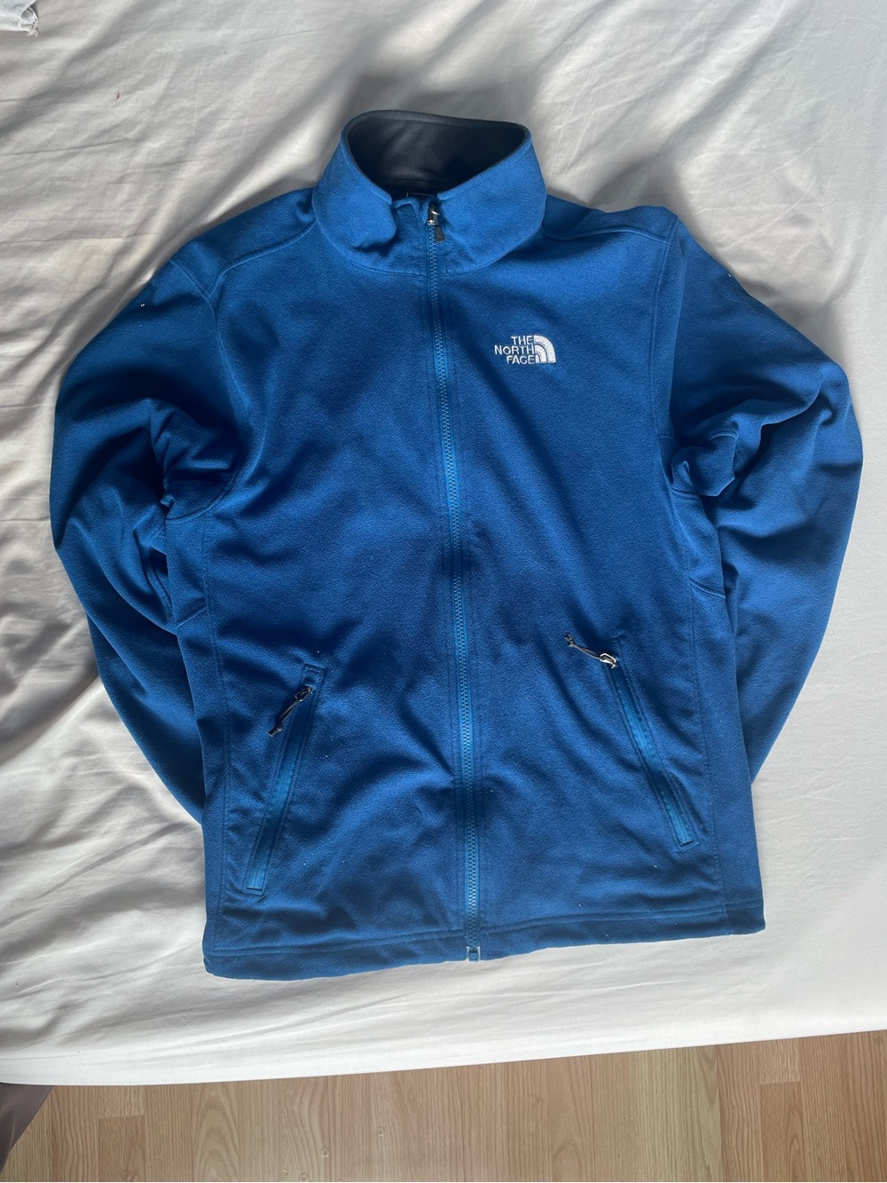 The North Face Blue Full-Zip Fleece Jacket